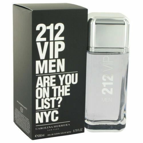 212 Vip by Carolina Herrera Eau De Toilette Spray 6.7 oz For Men Rare