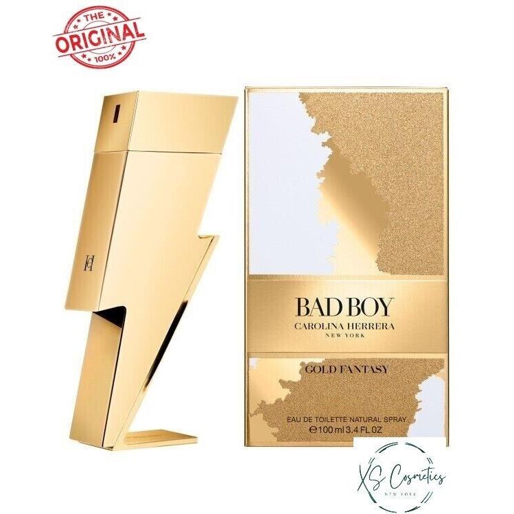 Bad Boy Gold Fantasy By Carolina Herrera Edt 3.4oz