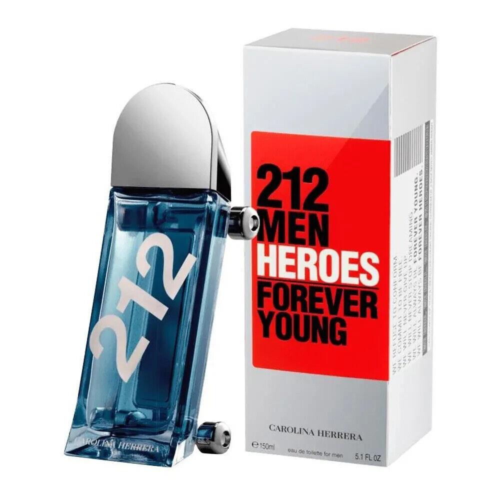 212 Heroes Forever Young by Carolina Herrera 5.1 oz Edt Spray For Men