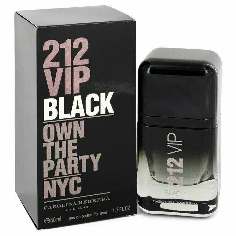 212 Vip Black by Carolina Herrera 1.7 oz -50 ml Eau De Parfum Spray For Men