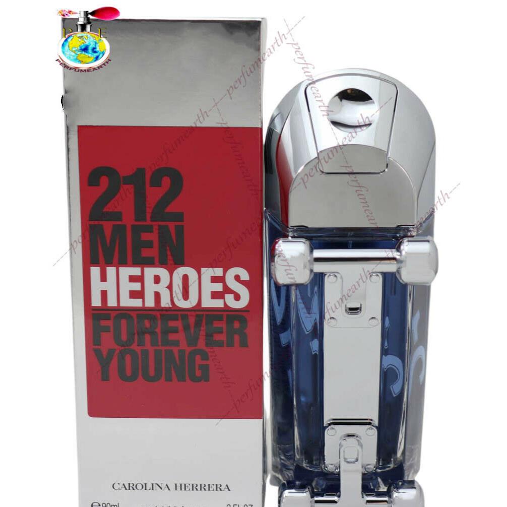 212 Men Heroes Forever Young By Carolina Herrera Edt Spray 1.7/1.6oz/