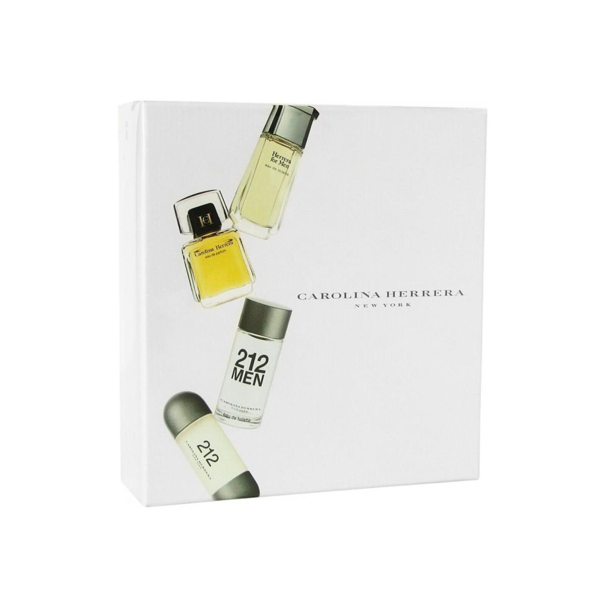 Carolina Herrera 4 Piece Miniature Gift Set For Men