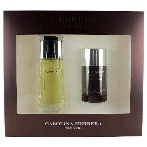 Herrera by Carolina Herrera For Men Set - 3.4oz Edt Spray + 2.1oz Deo Stick