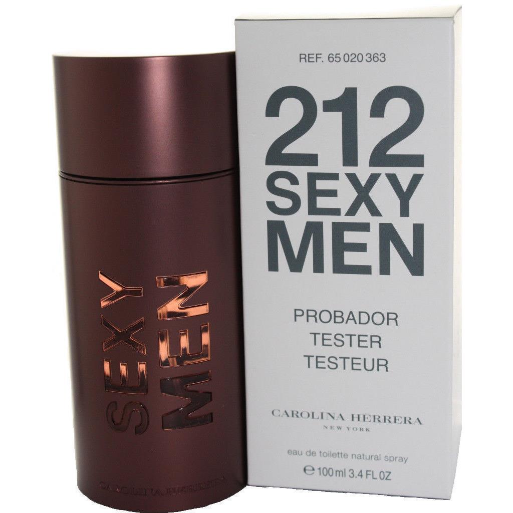 212 Sexy by Carolina Herrera 3.4/3.3 Edt Spray For Men - in Tester Box