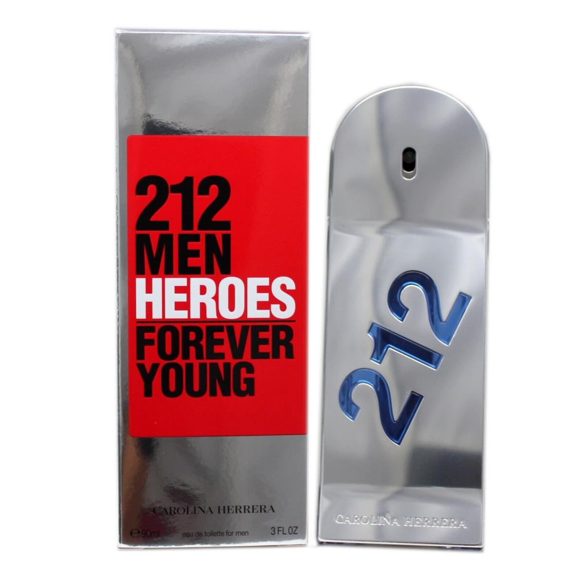 Carolina Herrera CH 212 Men Heroes Forever Young Eau DE Toilette Spray 90 ML/3 Fl.oz