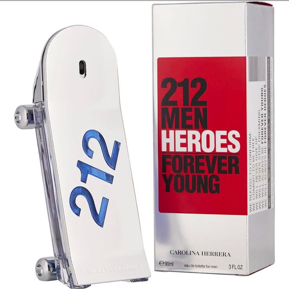 Carolina Herrera 212 Men Heroes Forever Young Edt 3 oz/90ml