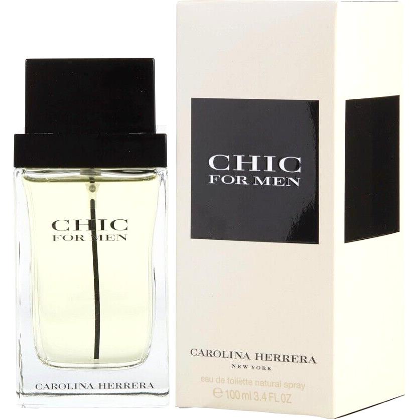 Chic By Carolina Herrera For Men 3.4 oz / 100ml Eau De Toilette Spray Rare