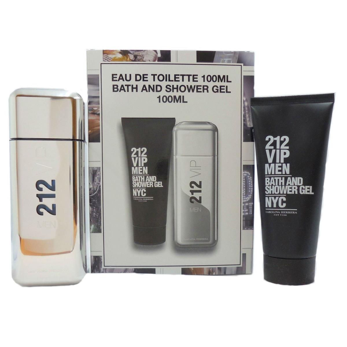 Carolina Herrera 212 Vip 2 Piece Gift Set Eau DE Toilette Spray 100ML