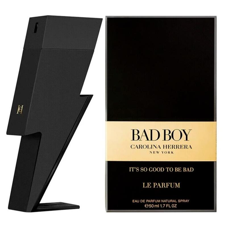 Bad Boy LE Parfum Carolina HERRERA-SPRAY-EDP-1.7 OZ-50 Ml-authentic-spa