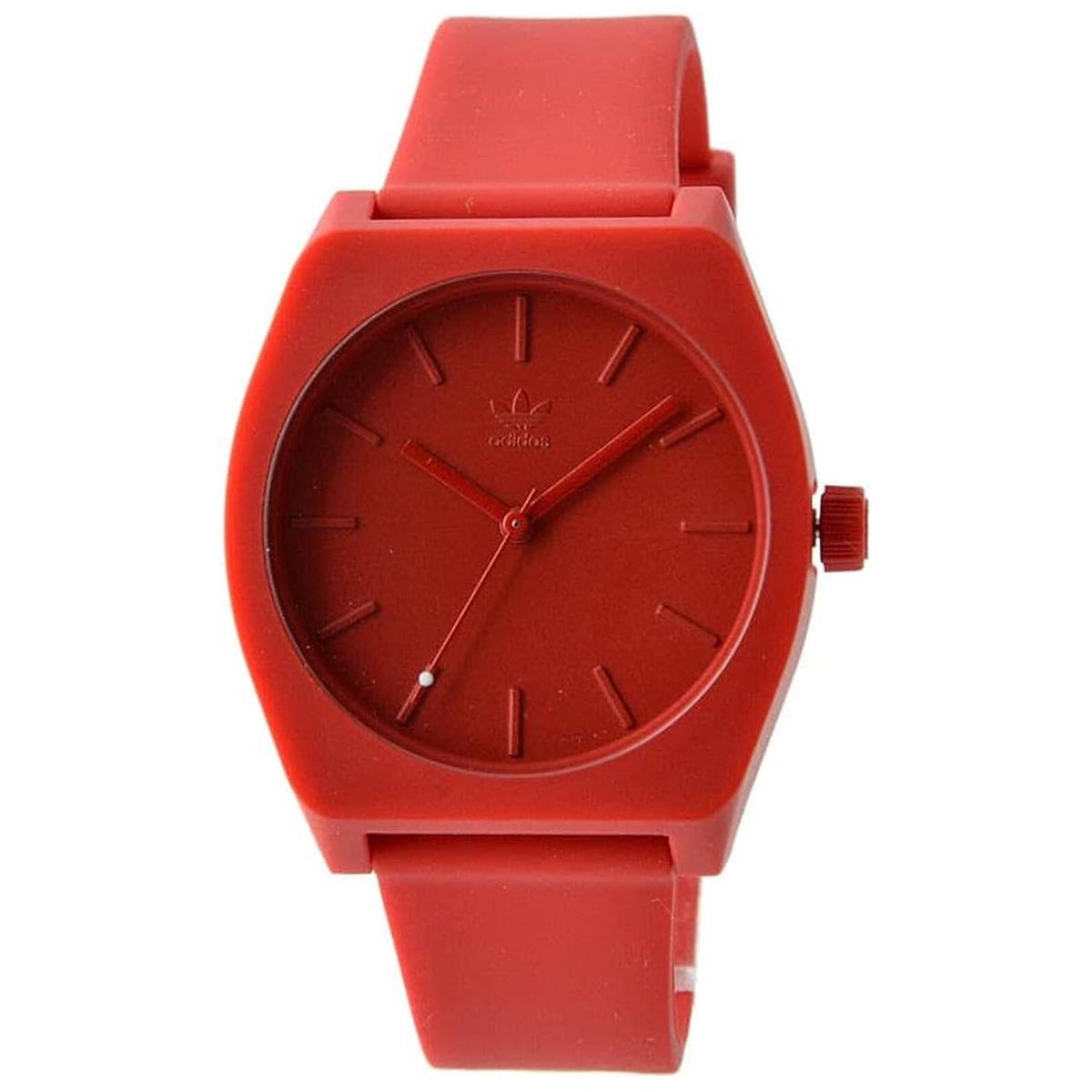 Adidas Z10 191-00 Process SP1 Unisex Analog Watch Red Silicone Strap