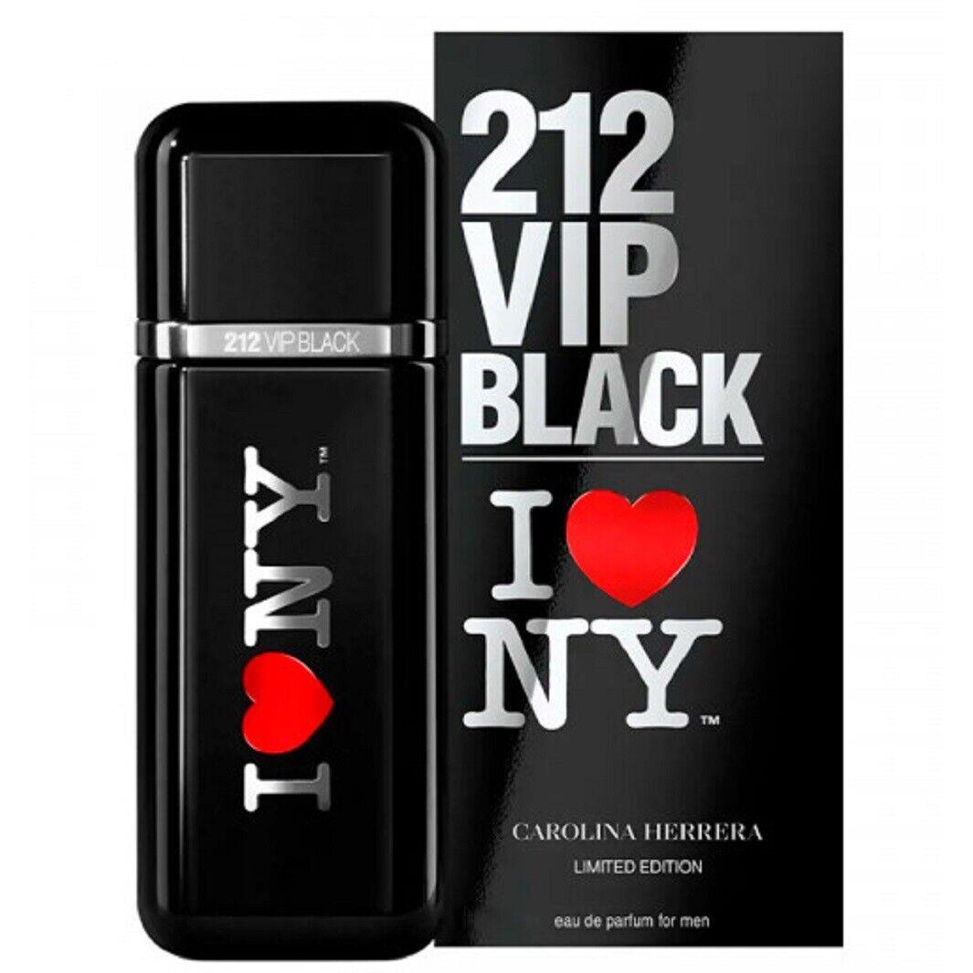 212 Vip Black I Love NY Carolina Herrera 3.4 oz / 100 ml Edp Men Cologne Spray