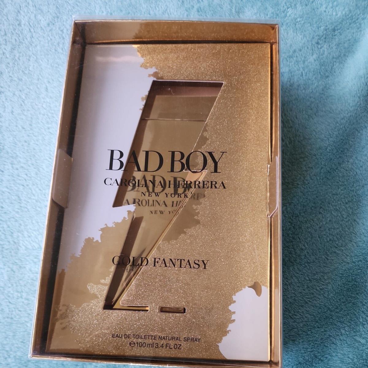 Carolina Herrera Bad Boy Gold Fantasy Eau de Toilette 3.4oz/100ml Limited Ed