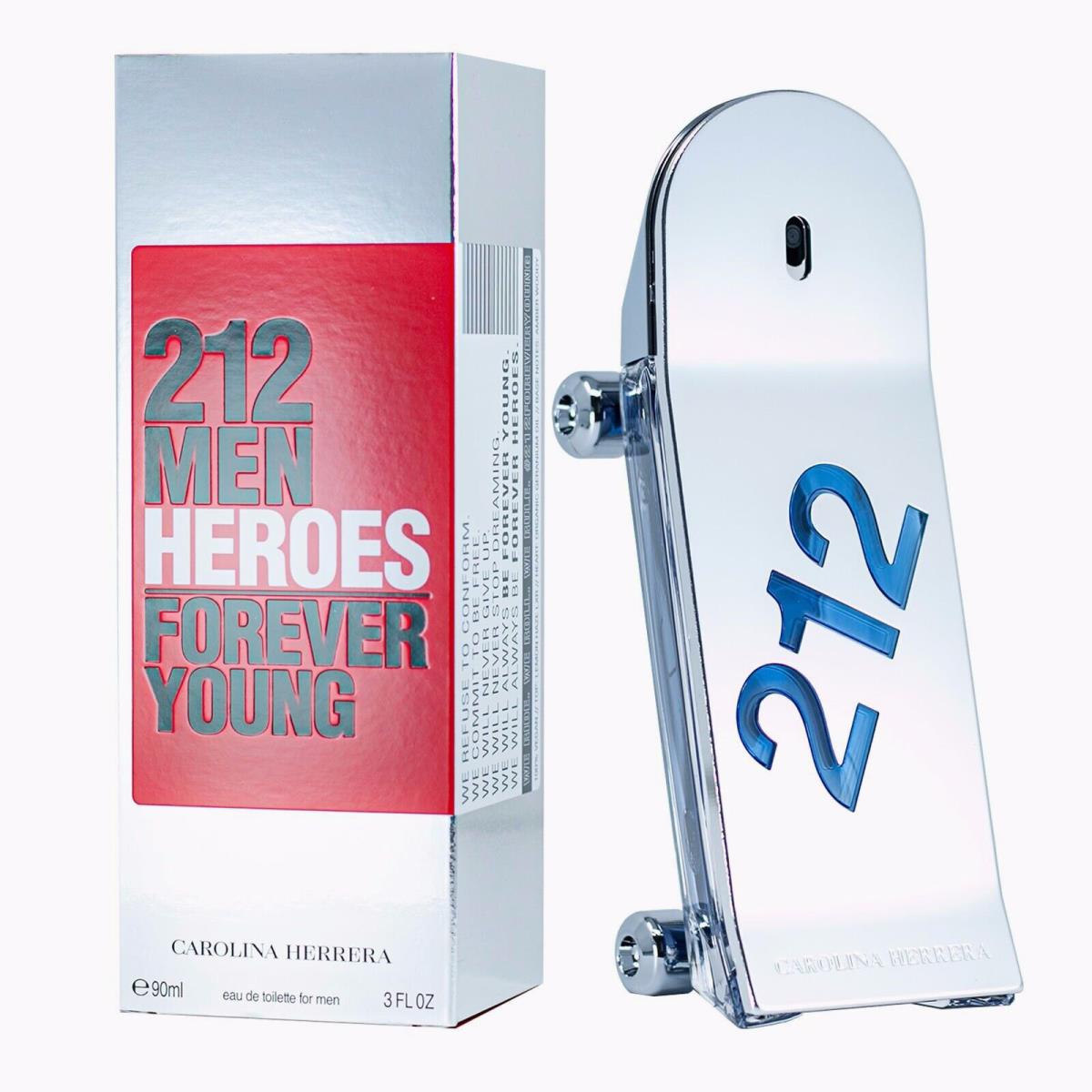 212 Men Heroes by Carolina Herrera 3oz Edt For Men Box