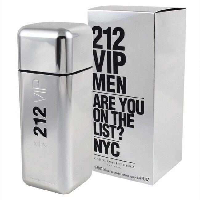 Carolina Herrera Cologne 212 Vip 3.3 oz / 100 ml Eau de Toilette Men Spray