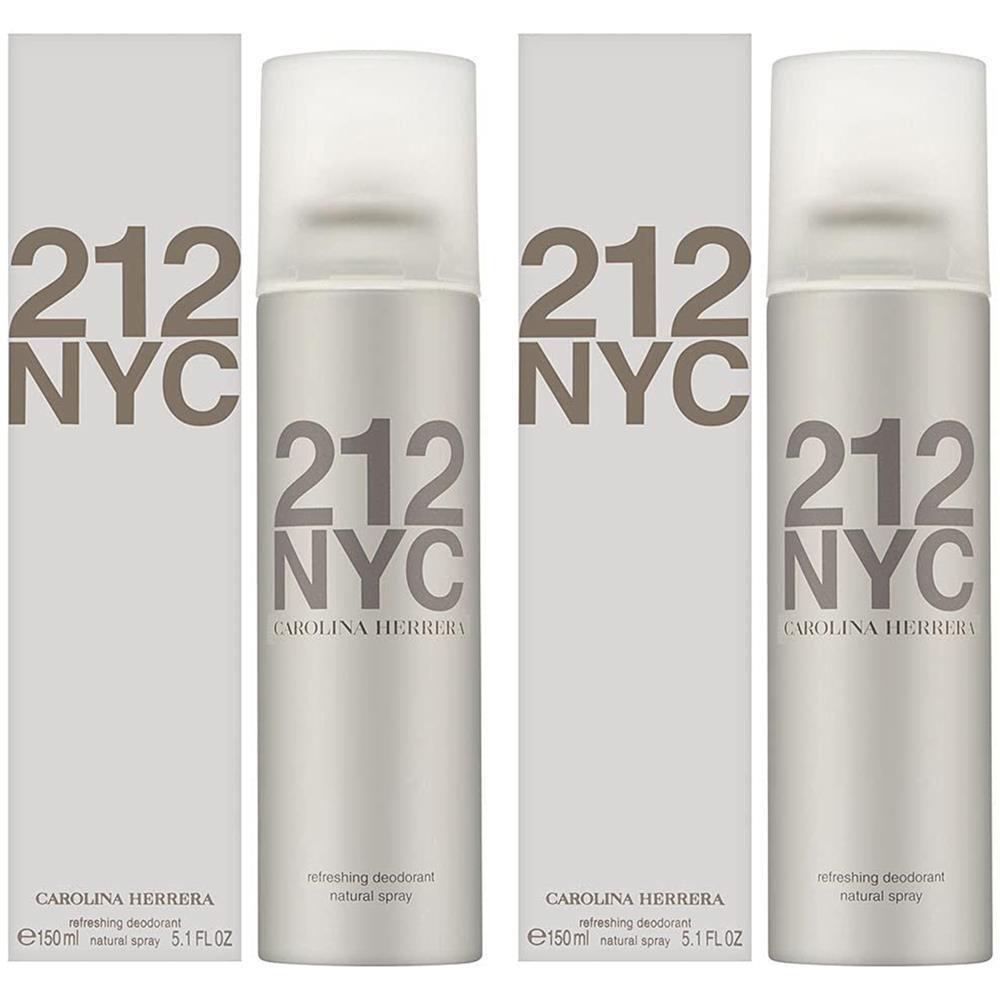 Pack of 2 212 Nyc by Carolina Herrera For Women - 5.1 oz Deodorant Spray