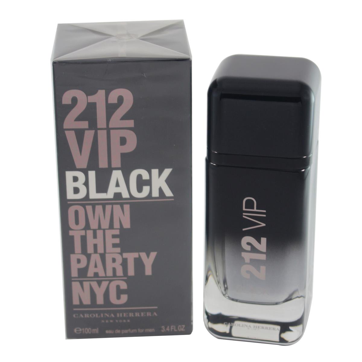 212 Vip Black By Carolina Herrera For Men Edp Spray 3.4/3.3 Oz