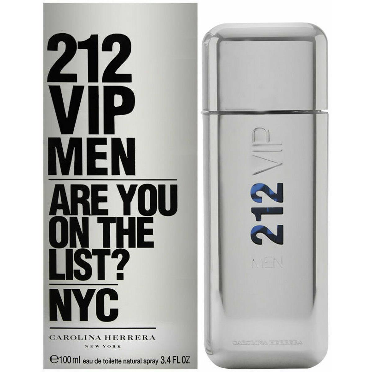 212 Vip by Carolina Herrera 3.4 oz Edt Spray For Men