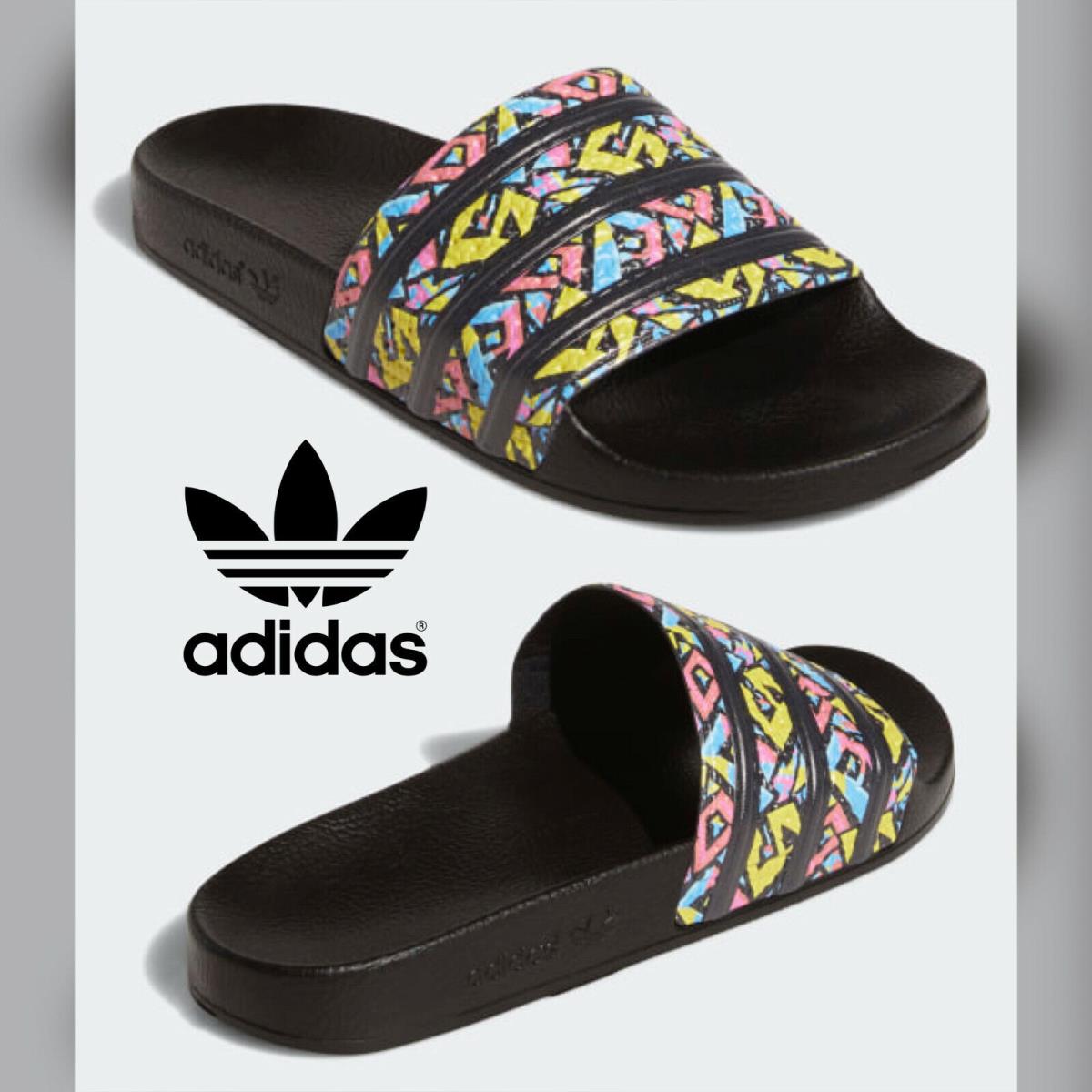 Adidas Adilette Sporty Slides Slippers Sandal Men Shoes Core Black Size 11
