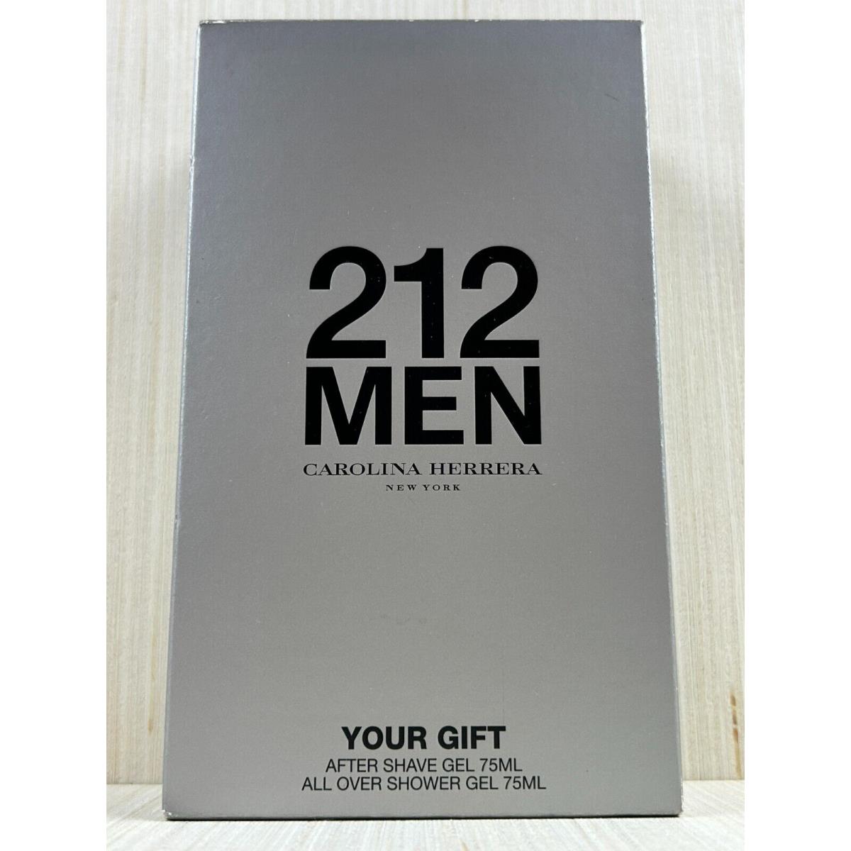 212 Men By Carolina Herrera Shave Gel Made In Spain 2.5 Oz - 2 Tubes W/box