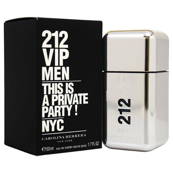 212 Vip Men Carolina Herrera 1.7 oz / 50 ml Eau de Toilette Men Cologne Spray