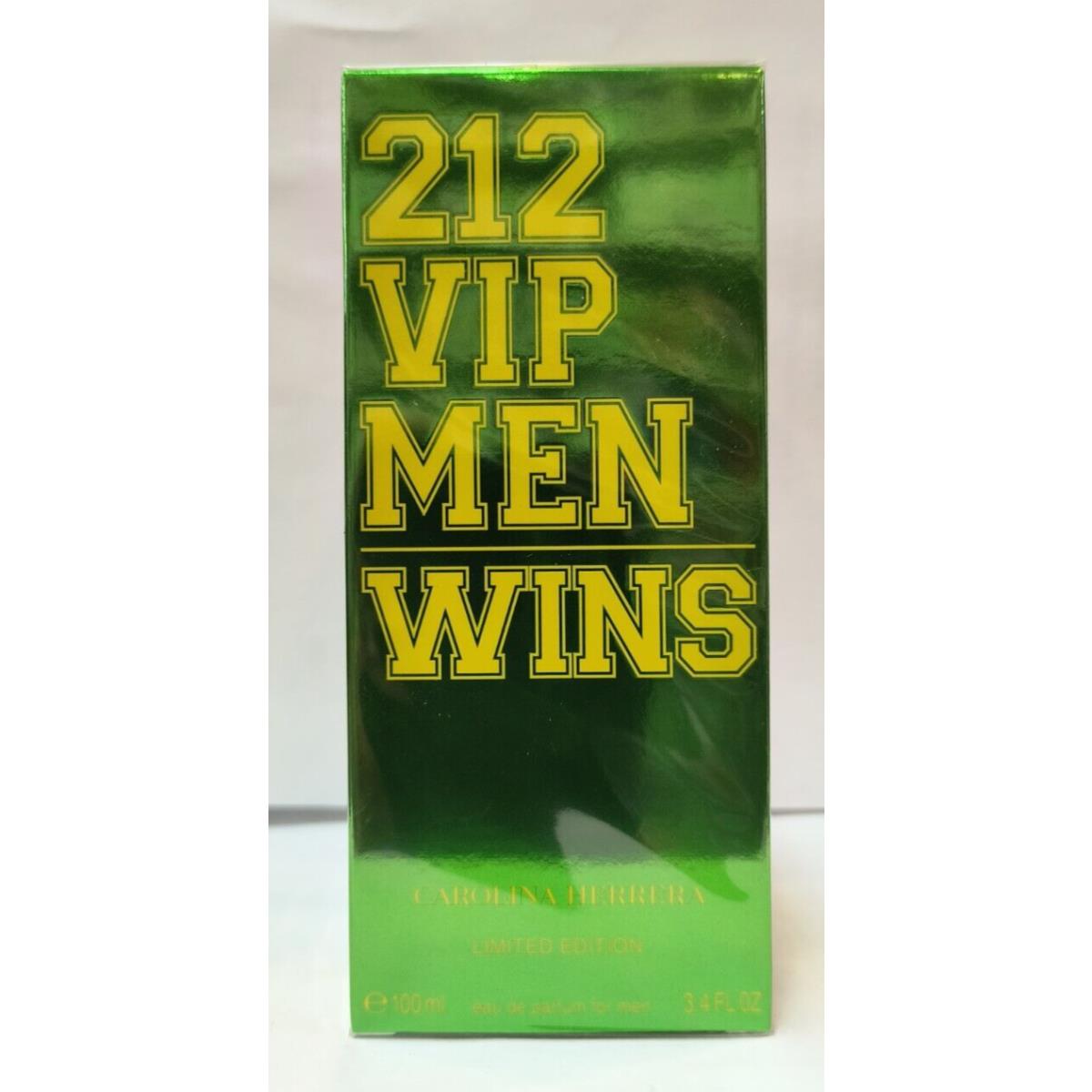 Carolina Herrera 212 Vip Wins Men 3.4 oz / 100 ml Edp Spray Limited Edition For Men