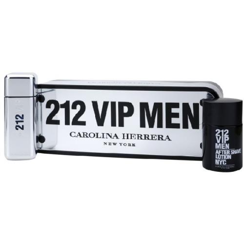 Carolina Herrera 212 Vip Men Gift Set - 3.4oz Edt Spray + 3.4oz Aftershave