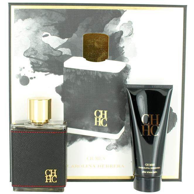 CH by Carolina Herrera For Men Set - Edt Spray 3.4oz + Aftershave Balm 3.4oz