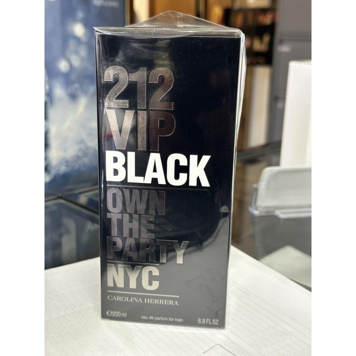 212 Vip Black by Carolina Herrera Eau De Parfum Spray 6.8 oz For Men