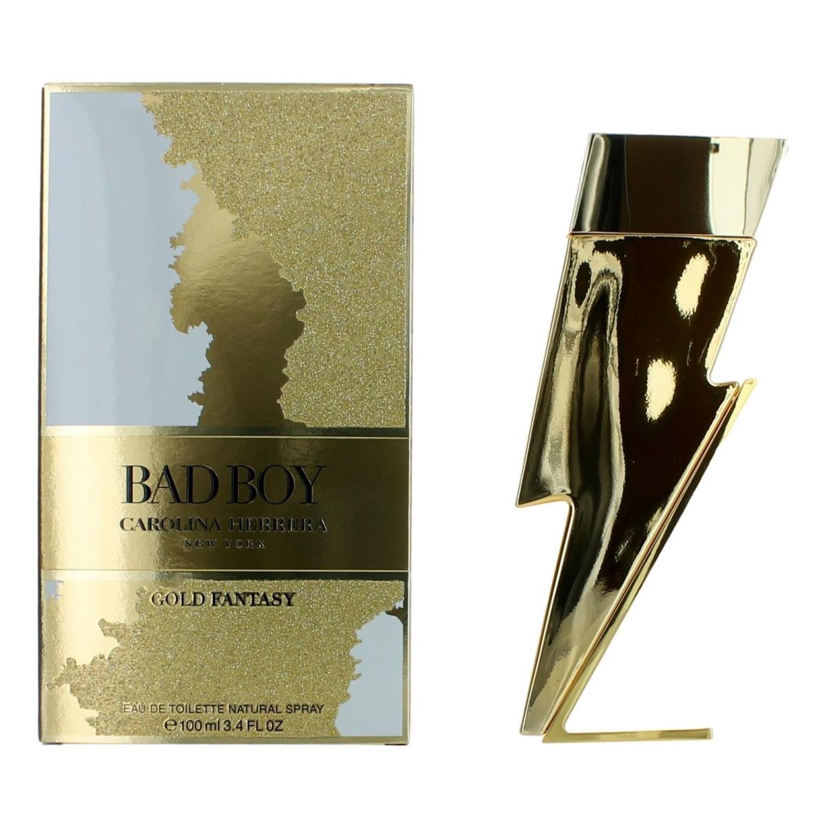 Bad Boy Gold Fantasy by Carolina Herrera 3.4 oz Edt Spray For Men