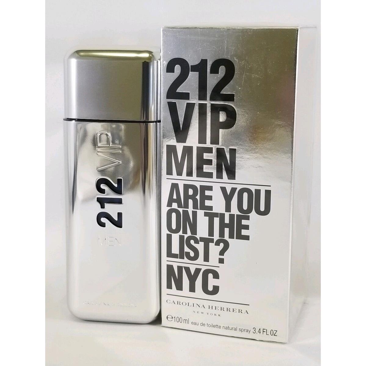 212 Vip Men Carolina Herrera 100ml 3.4 Oz Eau de Toilette Spray