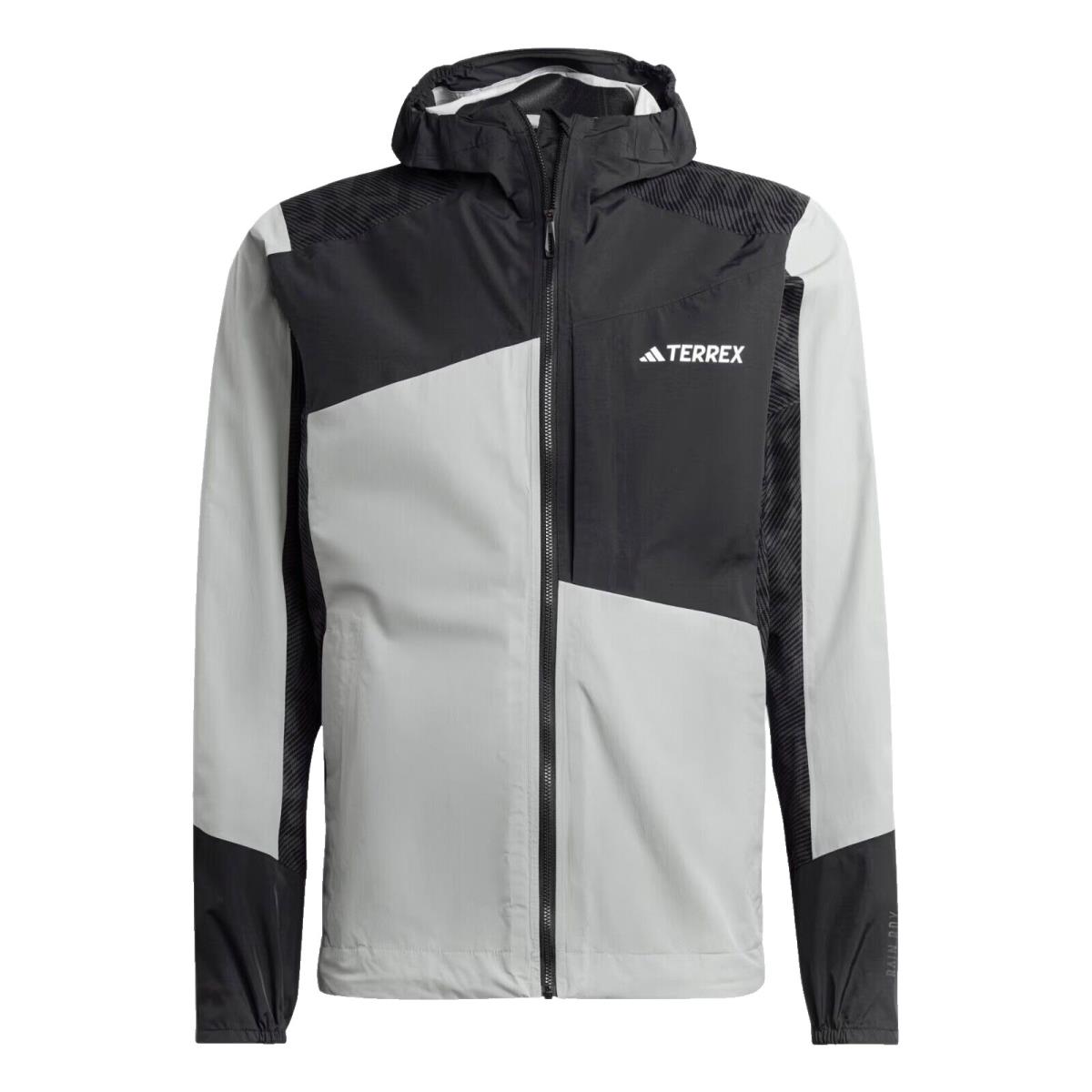 Adidas Terrex Xperior Hybrid Rain.rdy Jacket IB4957 Wonder Silver Men`s Small