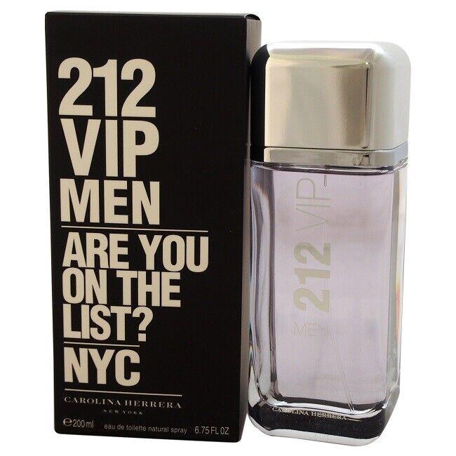 212 Vip Men Carolina Herrera 6.75 oz / 200 ml Eau de Toilette Men Cologne