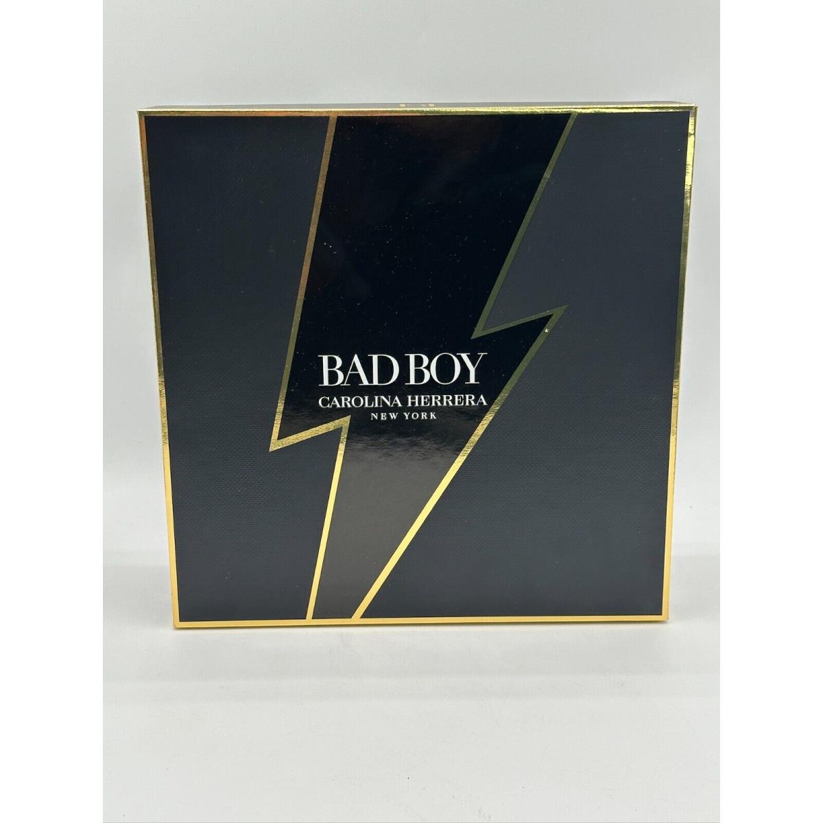 Bad Boy Carolina Herrera 3.4oz Eau De Toilette Shower Gel Men Box Set