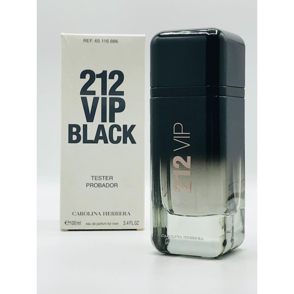 Carolina Herrera 212 Vip Black Men Parfum Spray 3.4 oz Box As Shown