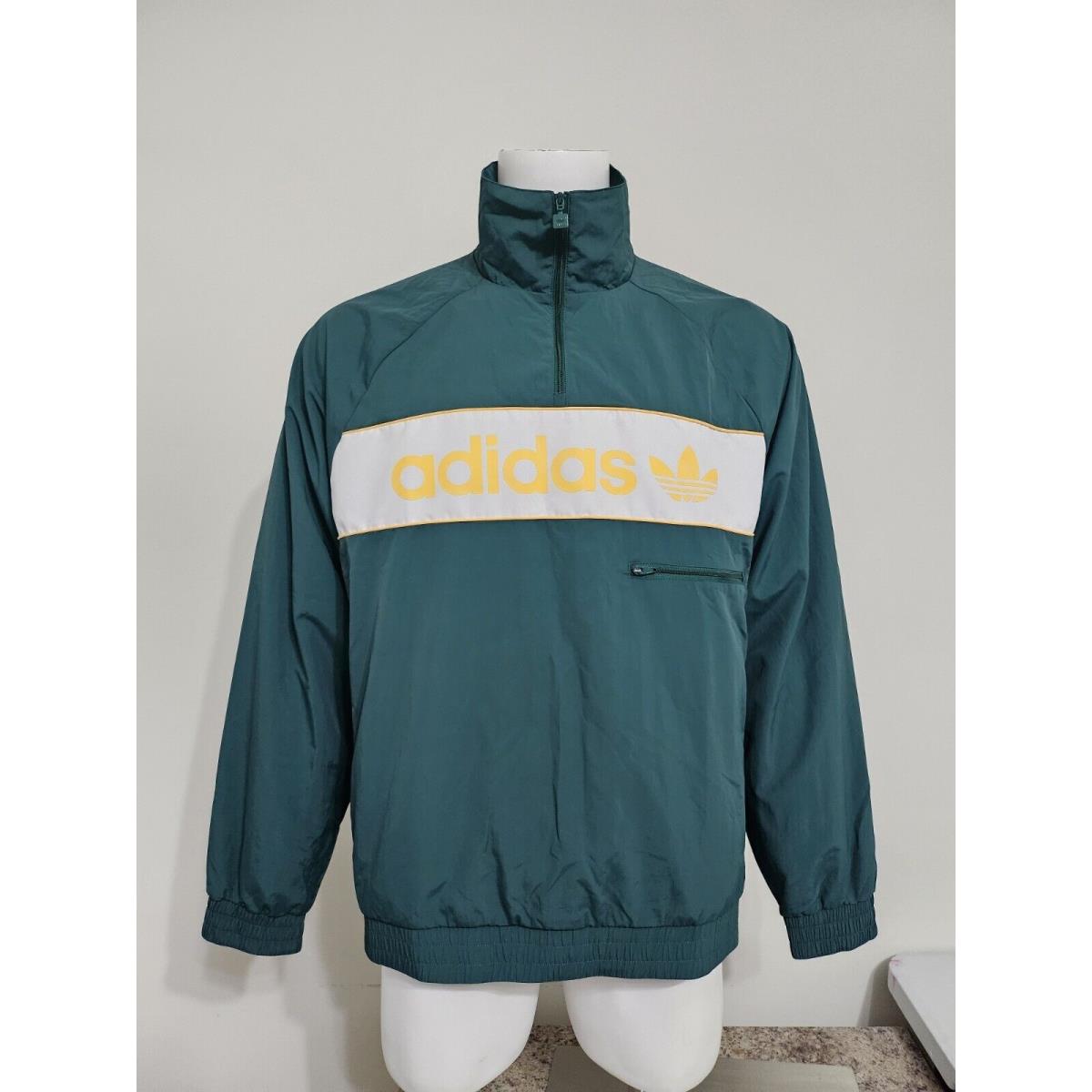 Adidas Men`s Lifestyle NY Windbreaker IS3318 Collegiate Green Size L