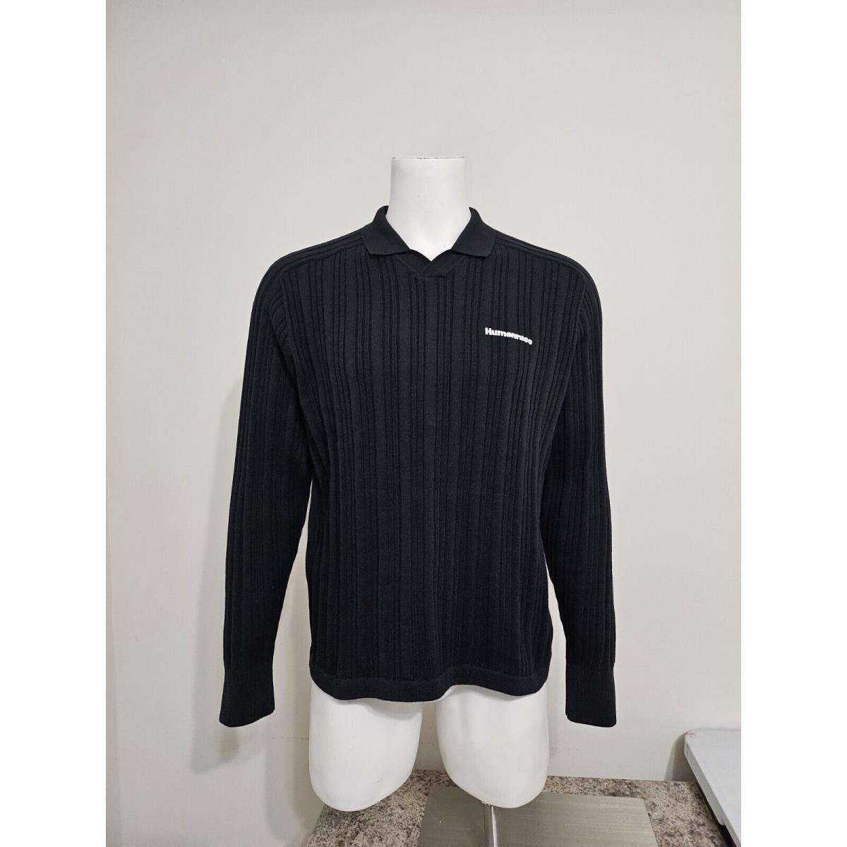 Adidas x Pharrell Williams Knit Long Sleeve Jersey IC1406 Black Size S