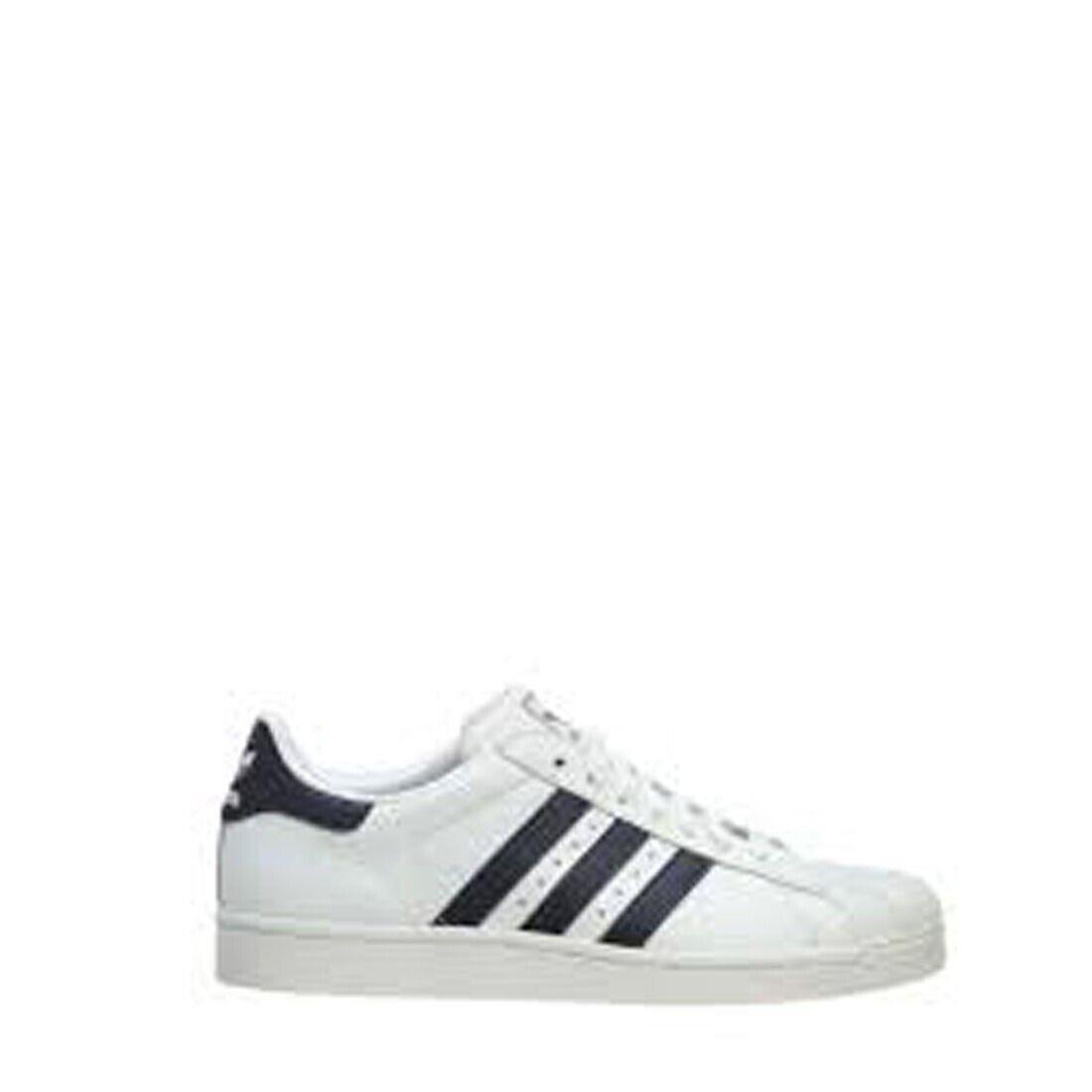 Adidas G15723 Superstar J White/blue Big Kid 2 Medium - White