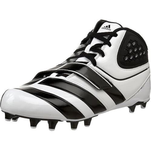 Adidas Malice Fly Football Cleats Mid Sneakers Men Shoes Black/white Size 14