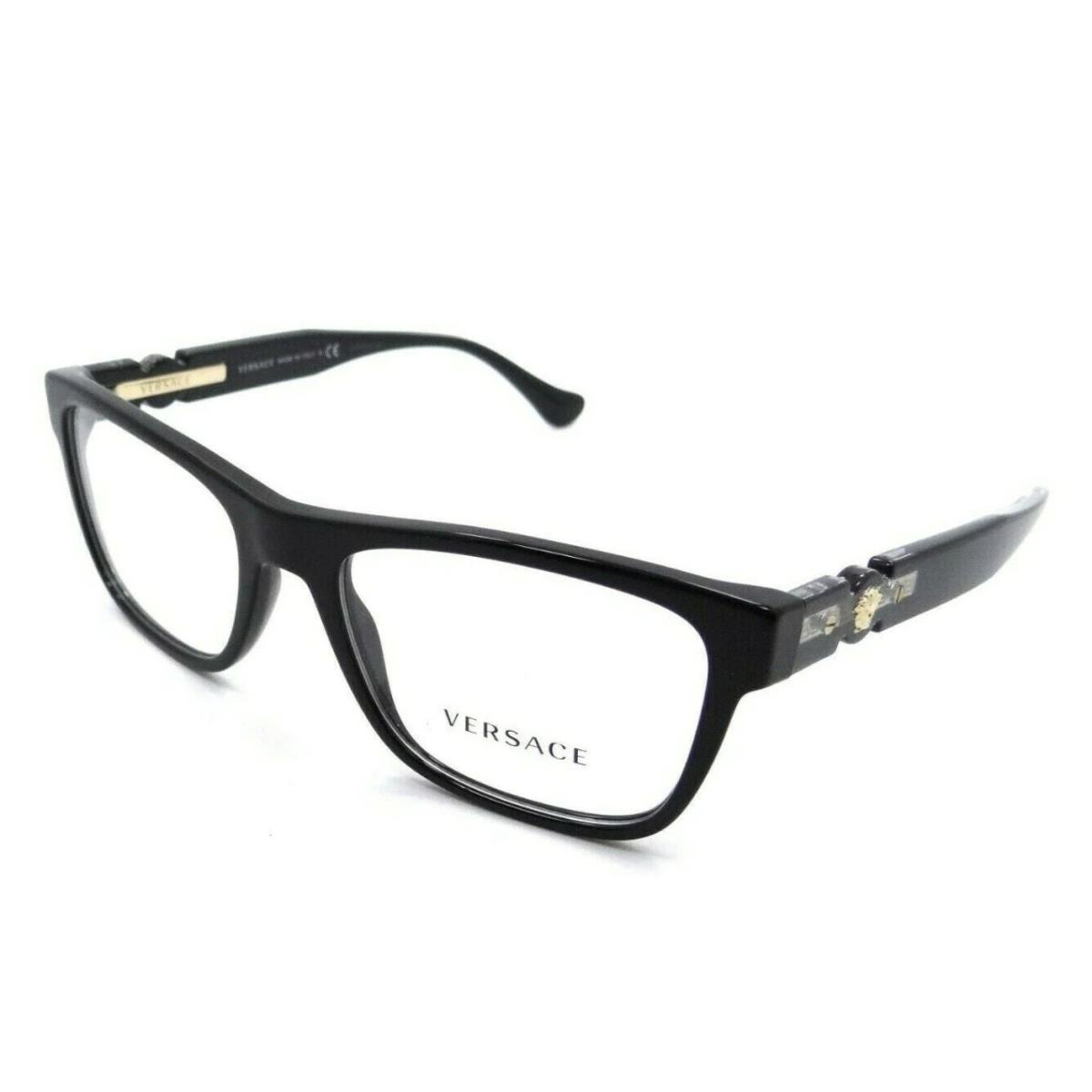 Versace Reading Glasses Mod. 3303 GB1 55-18 140 Black Gold Frames Readers