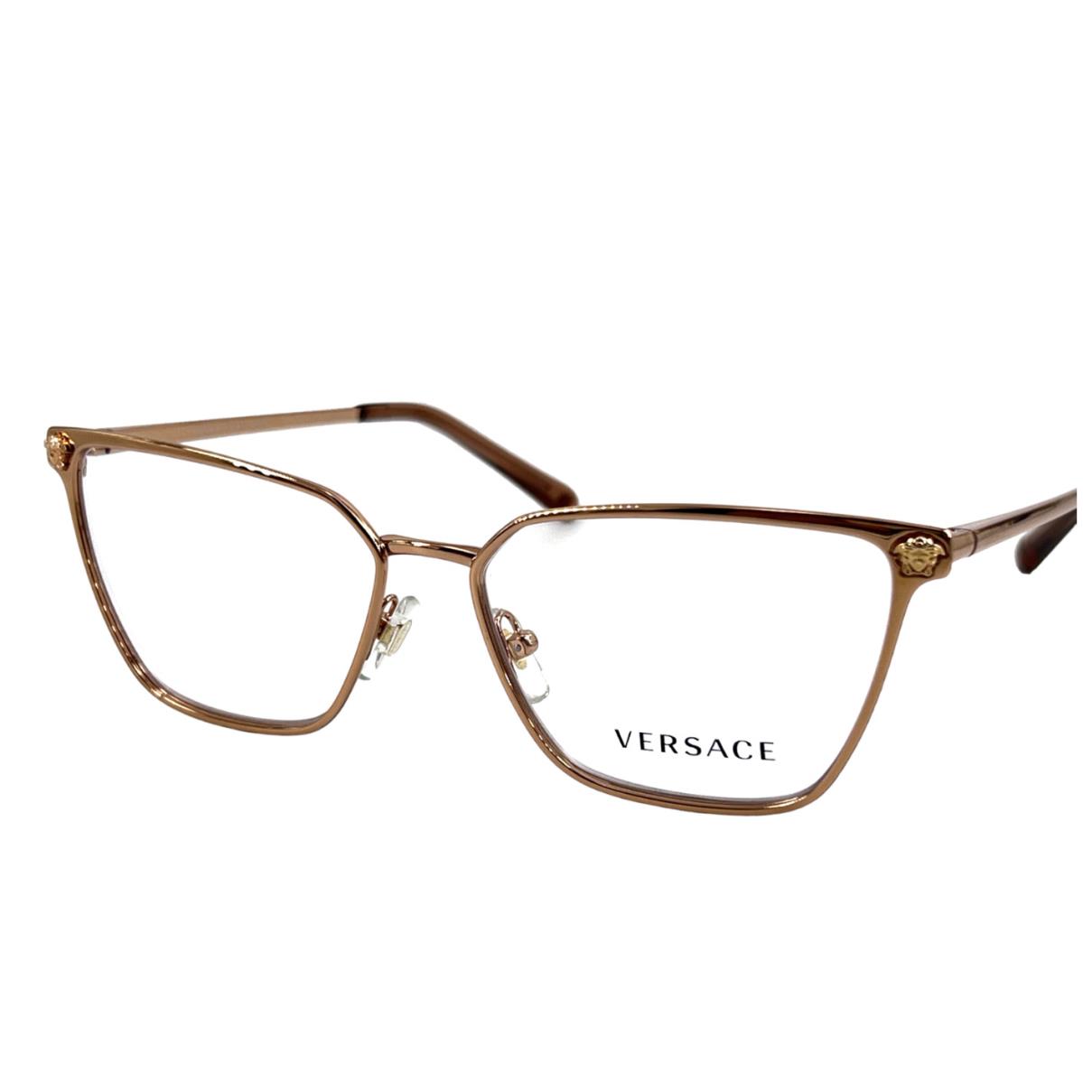 Versace Reading Glasses Mod. 1275 1412 54-15 Rose Gold Cateye Frames Readers