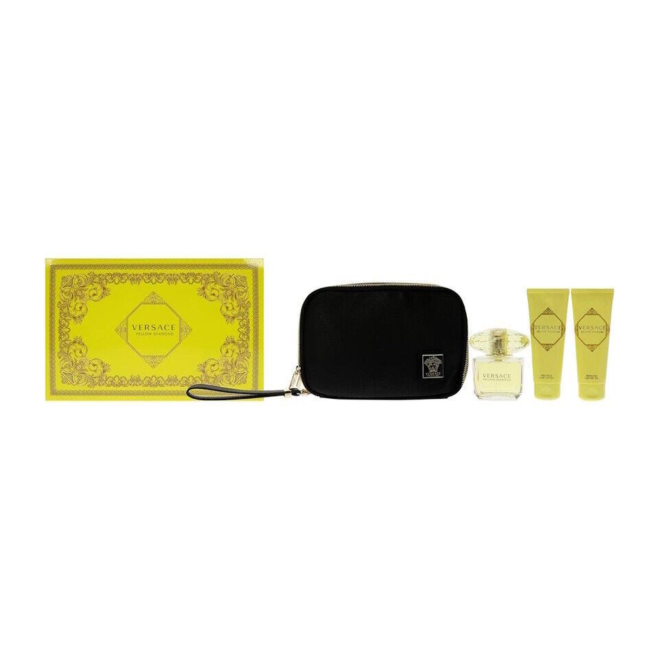 Versace Yellow Diamond 4PCS Edt Women Gift Set