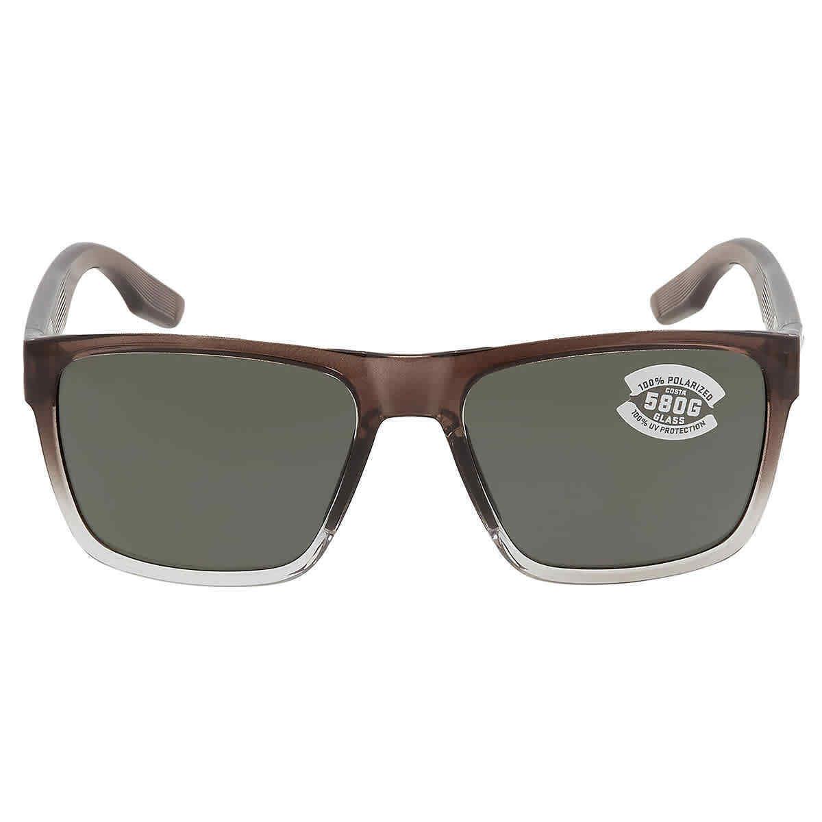 Costa Del Mar Paunch XL Grey Polarized Glass 580G Square Men`s Sunglasses 6S9050