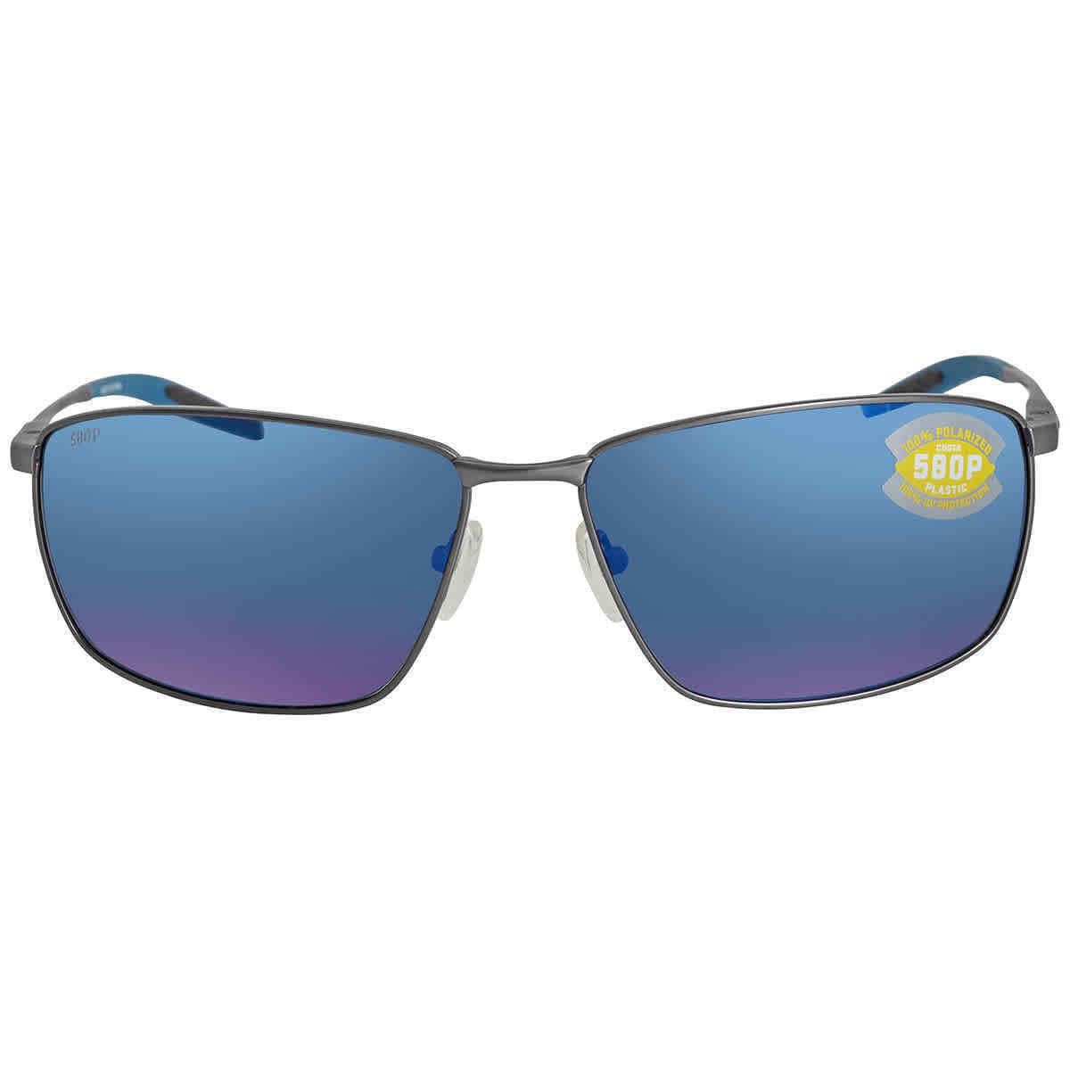 Costa Del Mar Turret Blue Mirror Polarized Polycarbonate Men`s Sunglasses Trt