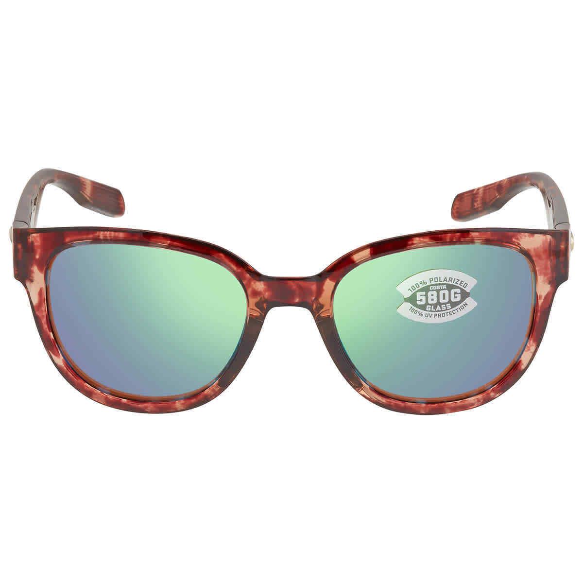 Costa Del Mar Salina Green Mirror Polarized Glass Ladies Sunglasses 6S9051