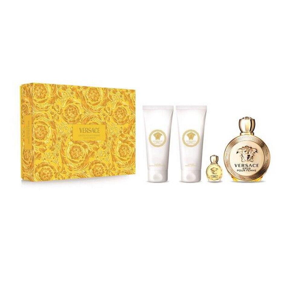 Versace Eros Pour Femme Edp 4PCS Gift Set- 2024 Edition