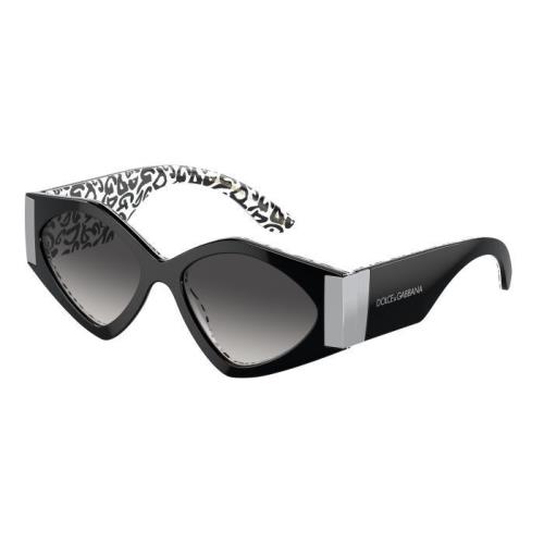 Dolce Gabbana DG4396 33898G Black Irregular Gray Gradient 55-17-145mm Sunglasses