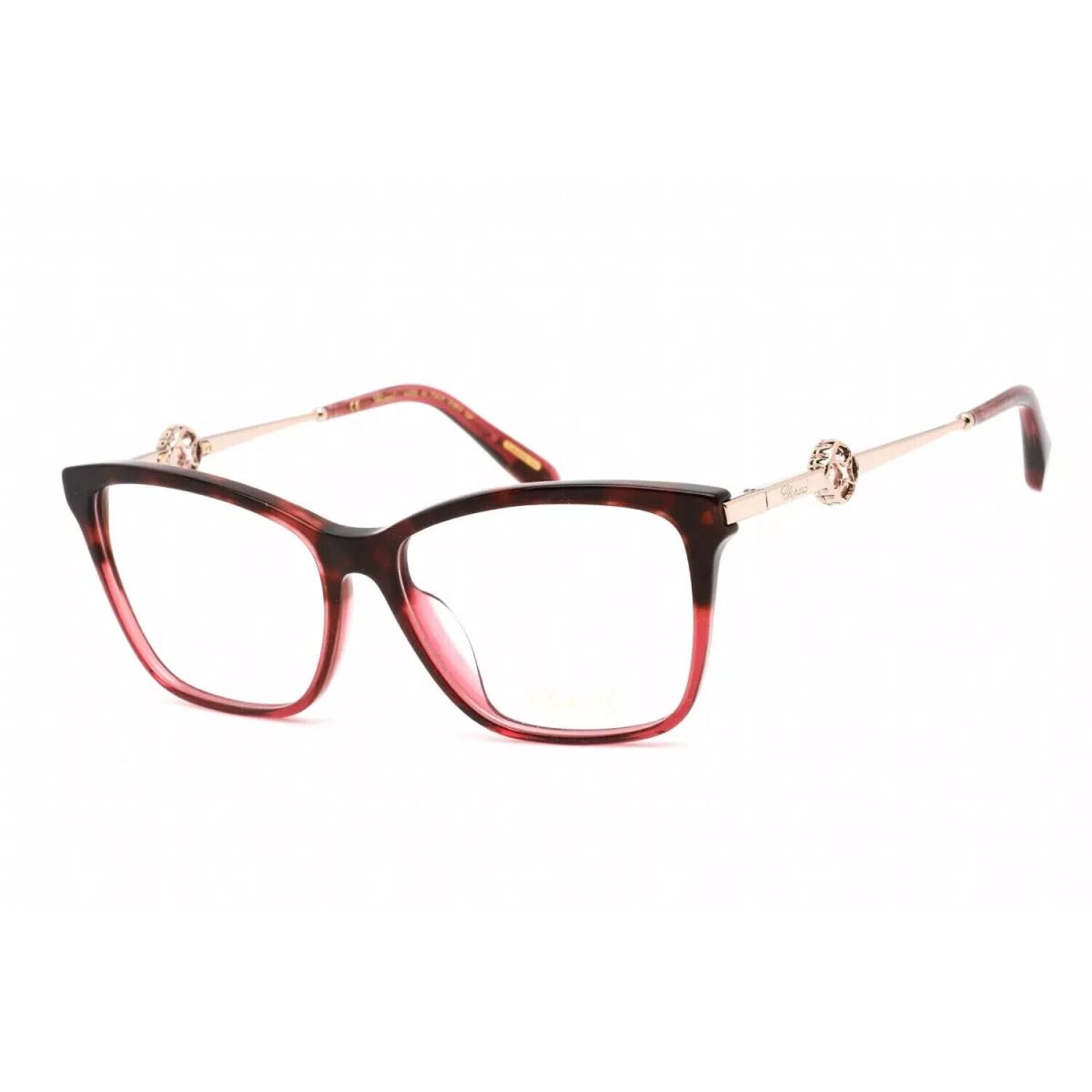 Chopard VCH318S 0XAE Eyeglasses Red Havana Glittery Frame 54mm