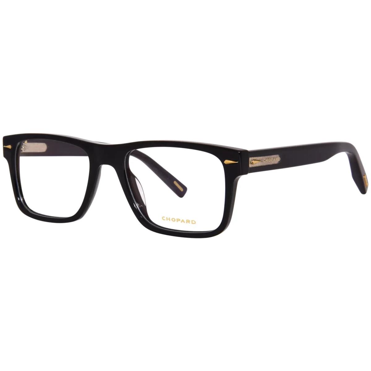 Chopard VCH341 0700 Eyeglasses Men`s Black Full Rim Square Shape 54mm