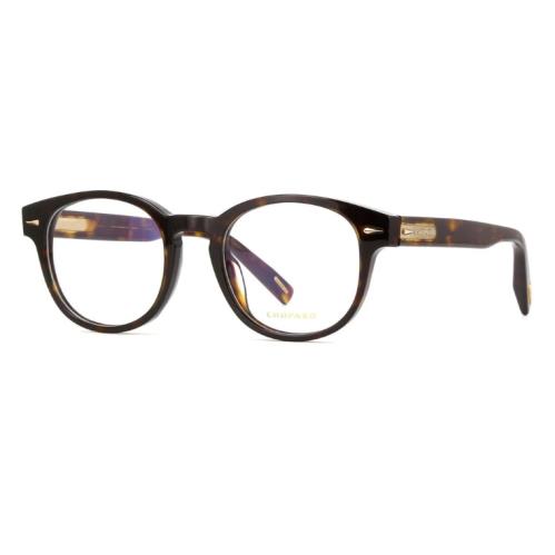 Chopard Demo Rectangular Men`s Eyeglasses VCH342 0722 51 Havana / Gold Optical