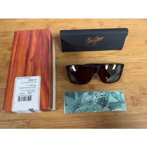 New-unisex Maui Jim Cruzem Sunglasses H864-10 Tortoise Frame